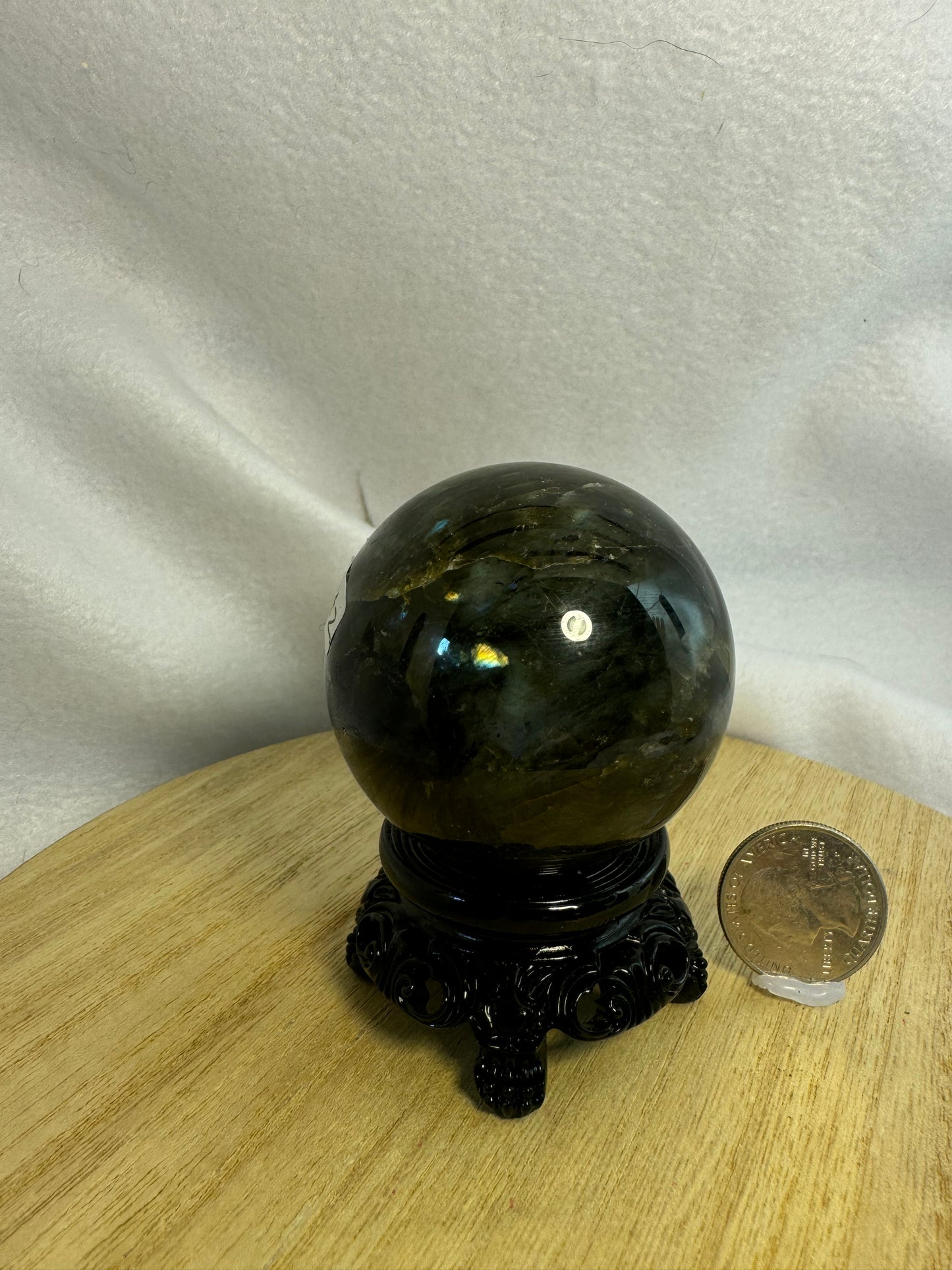 LABRADORITE SPHERE-intuition, protection, and spiritual awakening