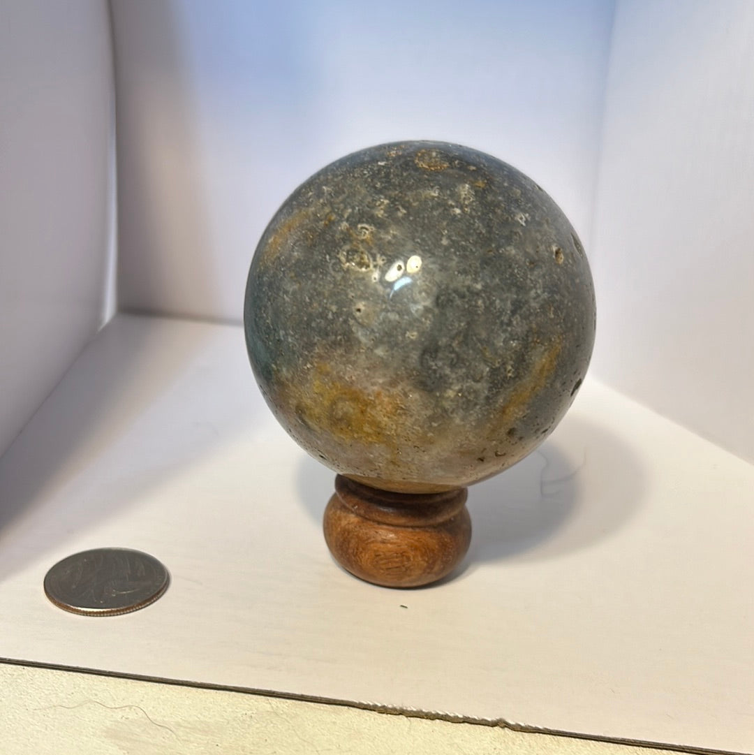 OCEAN JASPER SPHERE -inner peace, emotional healing, and spiritual renewal