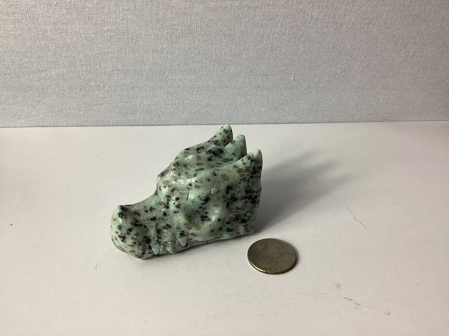 KIWI JASPER DRAGON HEAD-Tranquility, Strength, and Balance