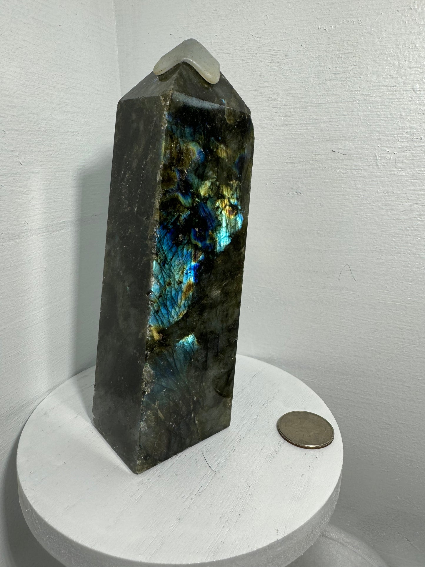 LABRADORITE TOWER-intuition, protection, and spiritual awakening