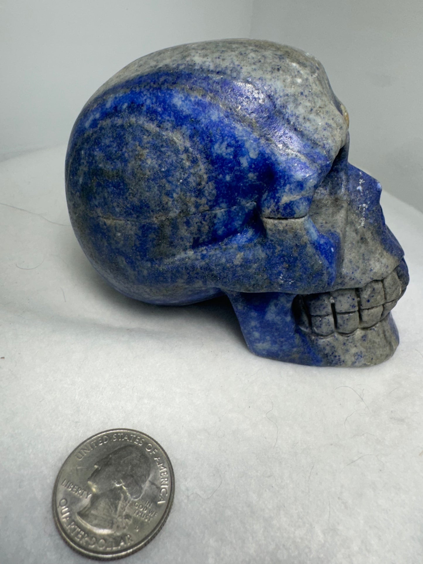 LAPIS LAZULI SKULL-confidence, honesty, integrity