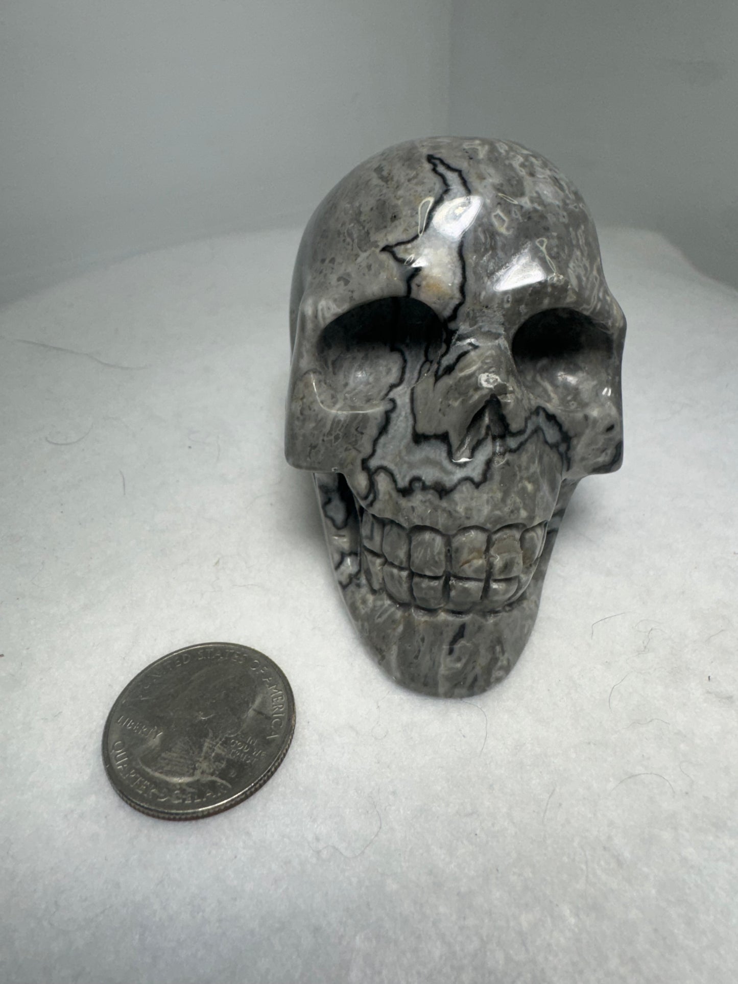 PICASSO JASPER SKULL-Creativity, Expression, Transformation