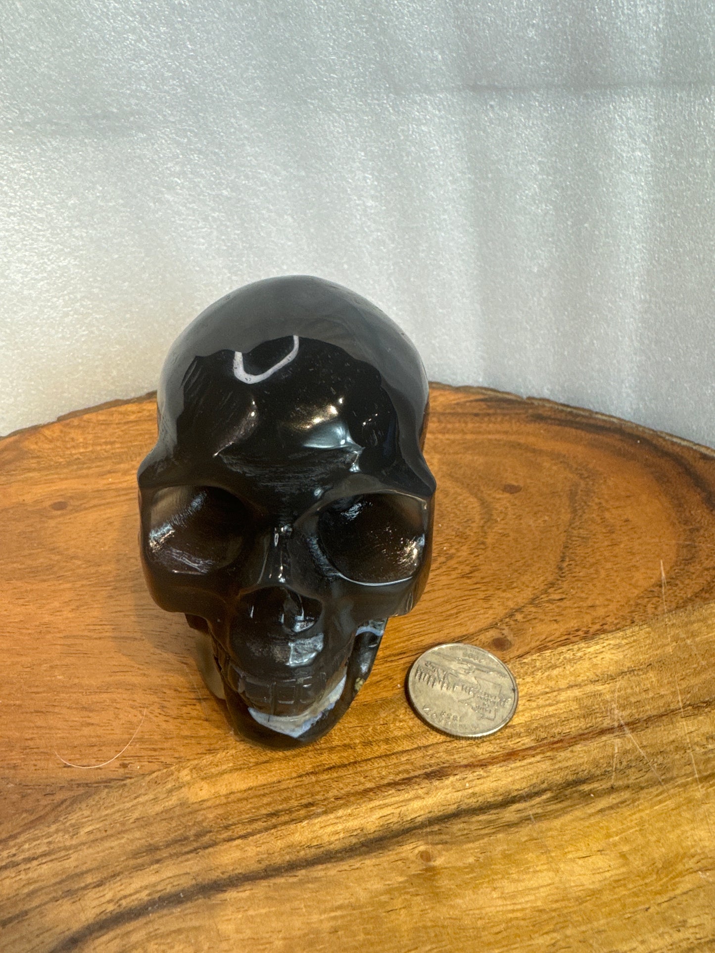 VOLCANO AGATE SKULL-strength, transformation, grounding