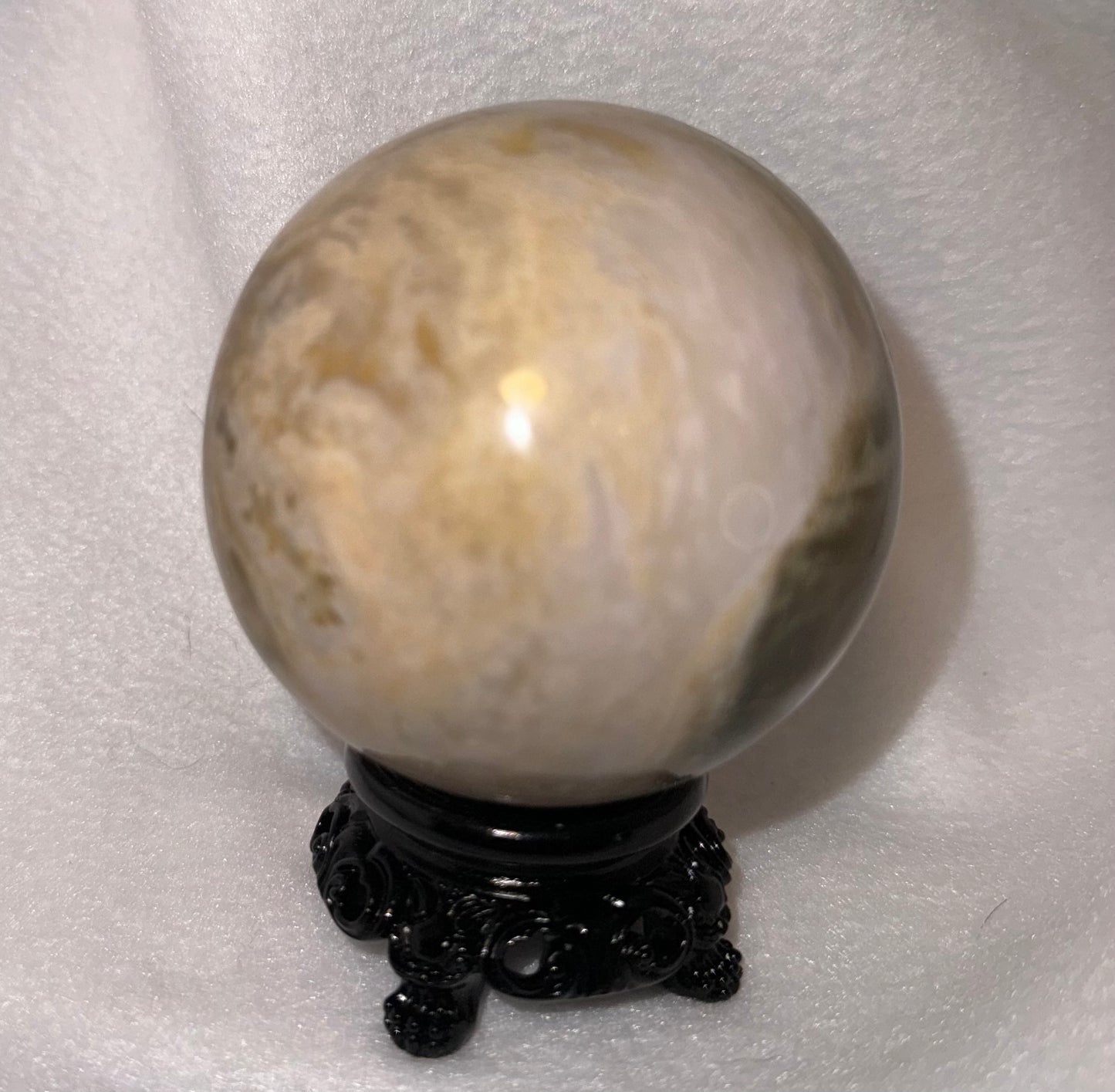 OCEAN JASPER SPHERE -inner peace, emotional healing, and spiritual renewal