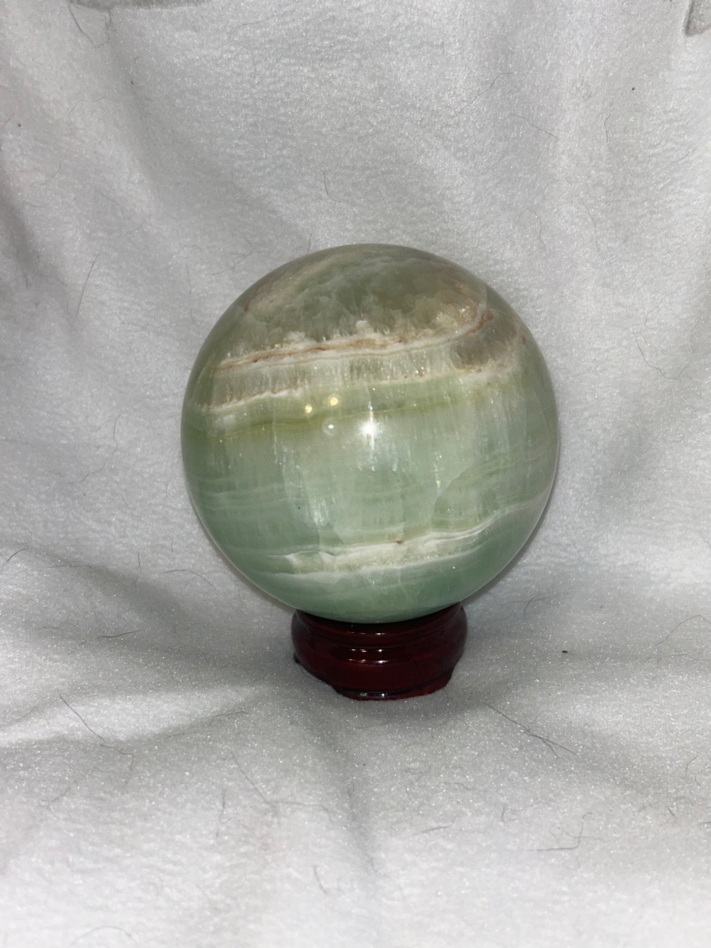 CARIBBEAN CALCITE SPHERE-relaxation, emotional healing, enhanced communication